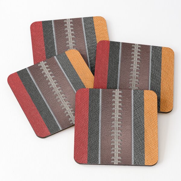 Item preview, Football Red, Orange, Black and Gray Team Spirit Patch designed and sold by Michele Engling.