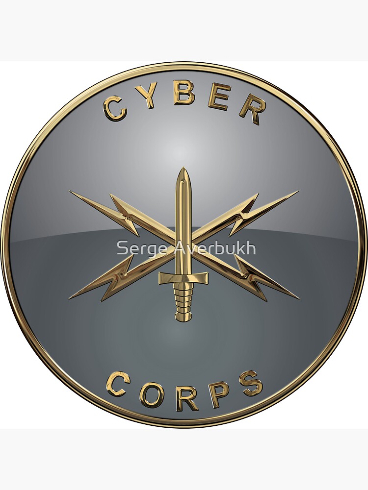 "U.S. Army Cyber Corps - Branch Insignia Blue Velvet" Magnet For Sale ...