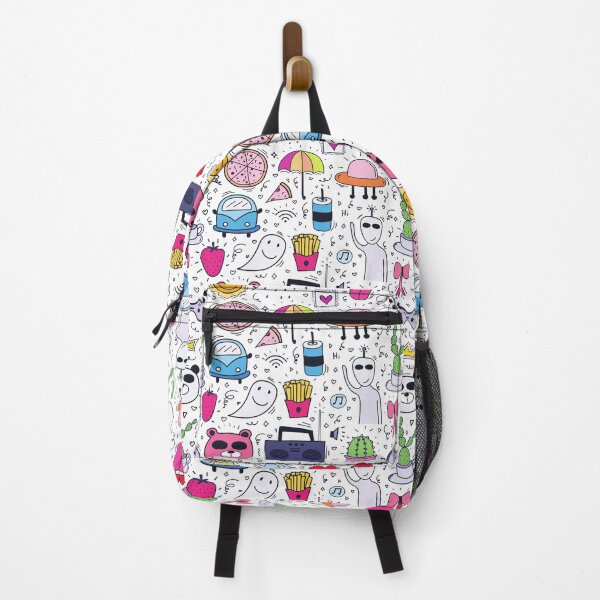Item preview, Cute Funny Everything Mixed Cartoon Characters Pattern - Good Vibes designed and sold by silviaol.