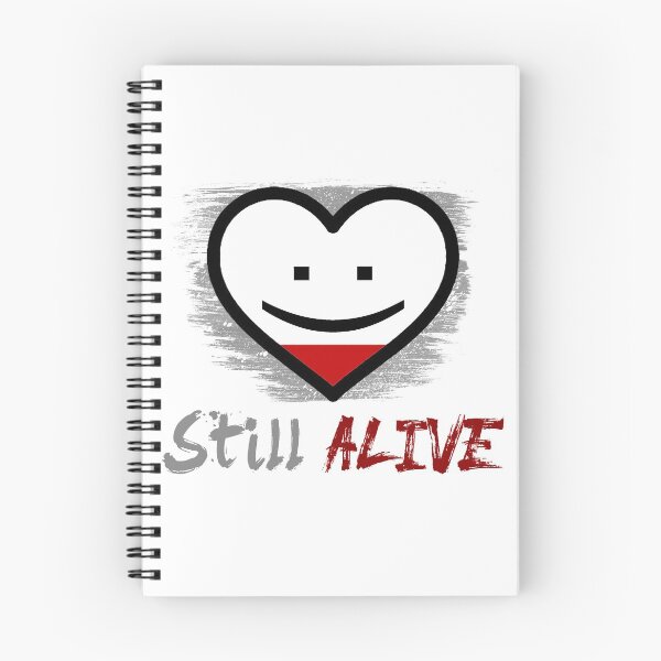Item preview, "Still Alive" Heart Broken Smile In Pain Love Art White designed and sold by anjanaartz.