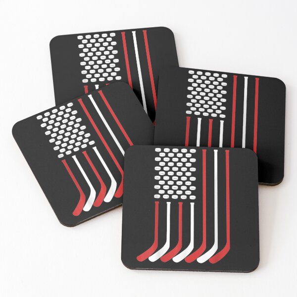 Item preview, Ice Hockey Stick Usa Flag American Hockey Player Gift designed and sold by vivanbess.