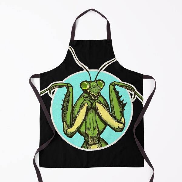 Item preview, Shrugging Mantis Bug Illustration - BLACK BACKGROUND designed and sold by Holly Danielle.