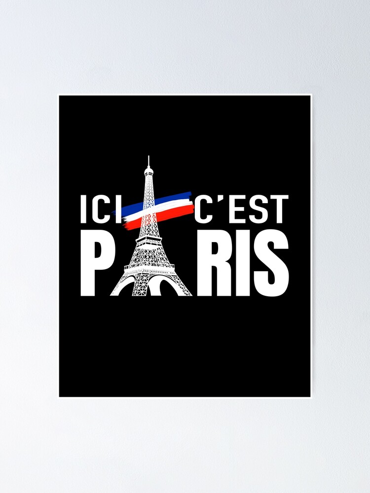 Poster PSG Ici C'est Paris