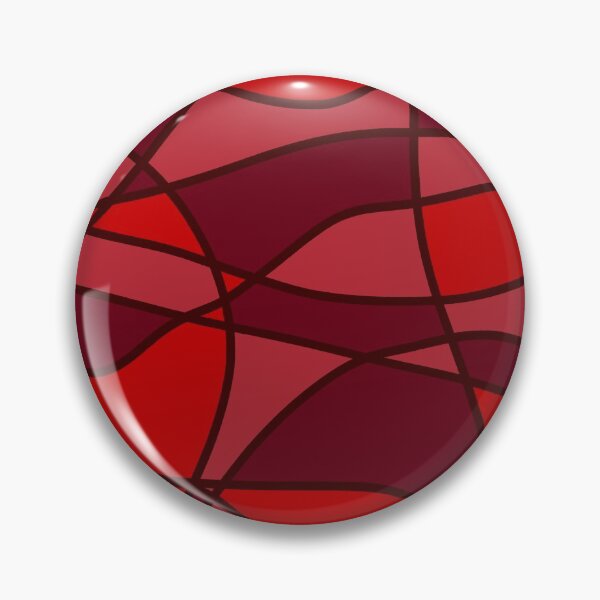 Item preview, Red Berry Abstract Art Geometric Shapes Lines Art Print Pattern designed and sold by hopecope.