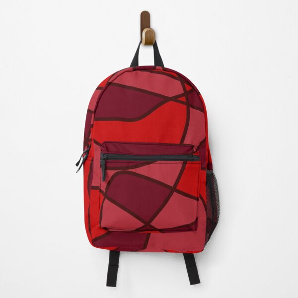 Item preview, Red Berry Abstract Art Geometric Shapes Lines Art Print Pattern designed and sold by hopecope.
