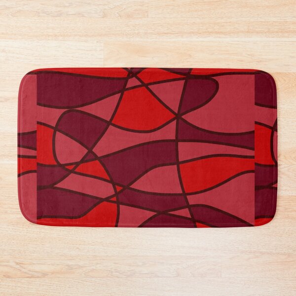 Item preview, Red Berry Abstract Art Geometric Shapes Lines Art Print Pattern designed and sold by hopecope.