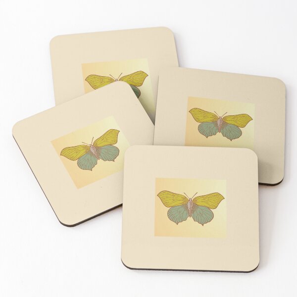 Item preview, Beige Moth Wall Art  designed and sold by modern-sun.