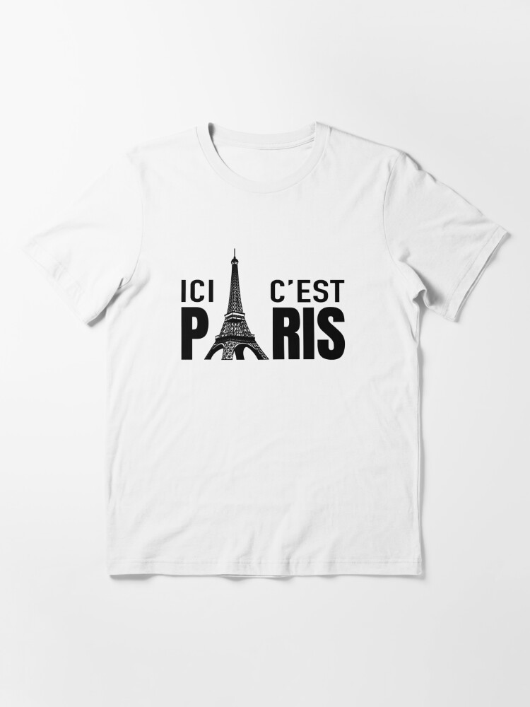 Men T-shirt 30 Lionel Messi Ici C' Welcome To Paris Est Paris Printing Tee  Tshirt