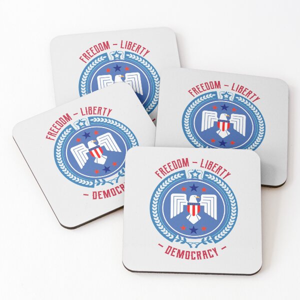 Item preview, Freedom Liberty Democracy - USA - Patriotic Design designed and sold by Rhu Creations.