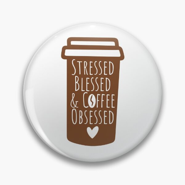 Item preview, STRESS BLESSED & COFFEE OBSESSED  designed and sold by RetroPlaceee.