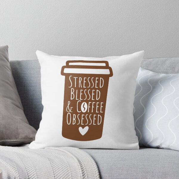 Item preview, STRESS BLESSED & COFFEE OBSESSED designed and sold by RetroPlaceee.