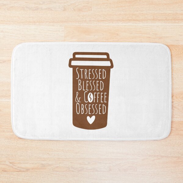 Item preview, STRESS BLESSED & COFFEE OBSESSED  designed and sold by RetroPlaceee.