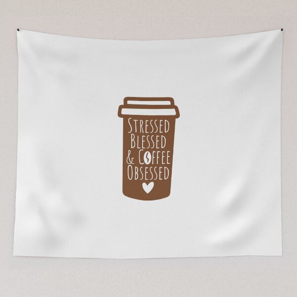 Item preview, STRESS BLESSED & COFFEE OBSESSED  designed and sold by RetroPlaceee.