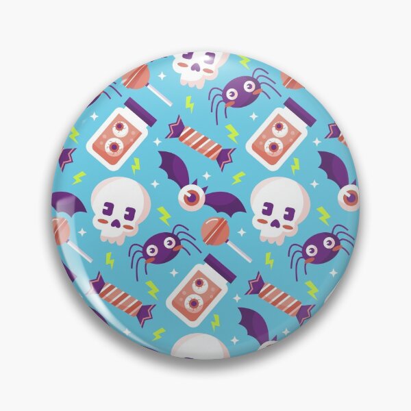 Item preview, cute skull and bats with one eye Halloween patterns  designed and sold by TIHONA.