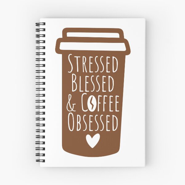 Item preview, STRESS BLESSED & COFFEE OBSESSED  designed and sold by RetroPlaceee.