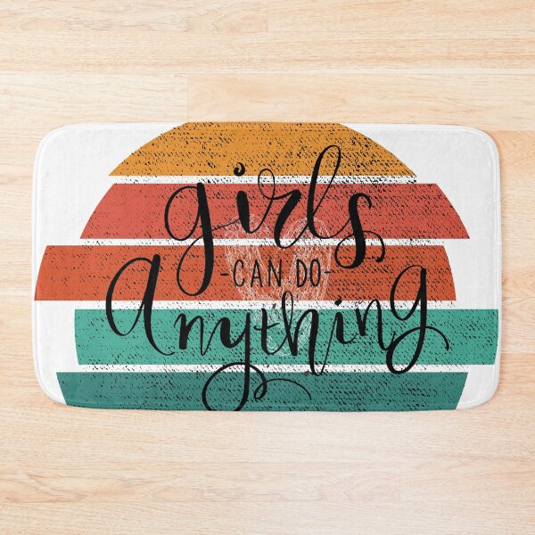Item preview, Girls Can Do Anything Retro Vintage Print  designed and sold by HStudioPrints.