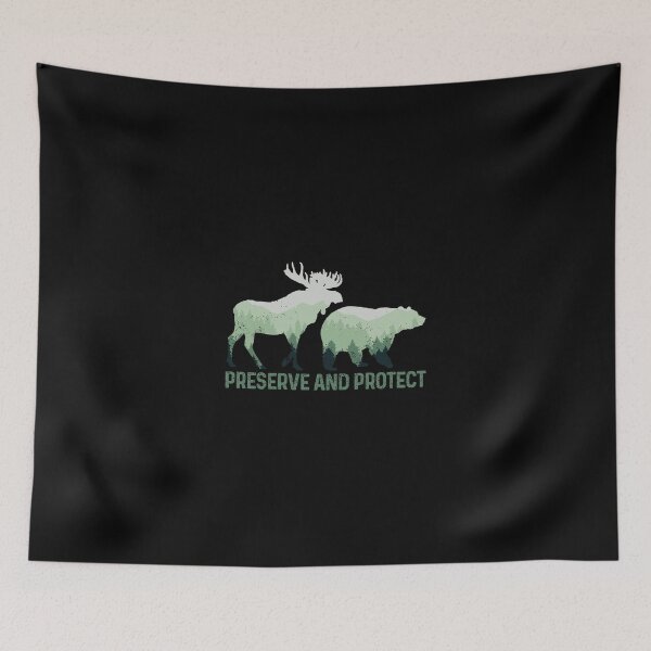 Item preview, Preserve Protect Bear Moose National Park Nature Gift designed and sold by elamlakini.