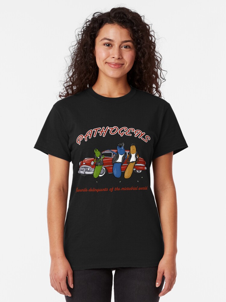 Alternate view of Greaser Pathogens Classic T-Shirt