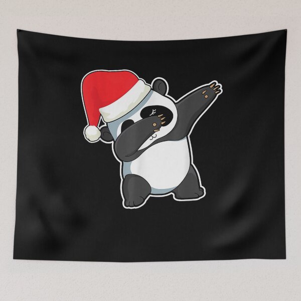 Item preview, Dabbing Panda Bear With Santa Claus Hat Christmas Dab Dance designed and sold by nancyholly.