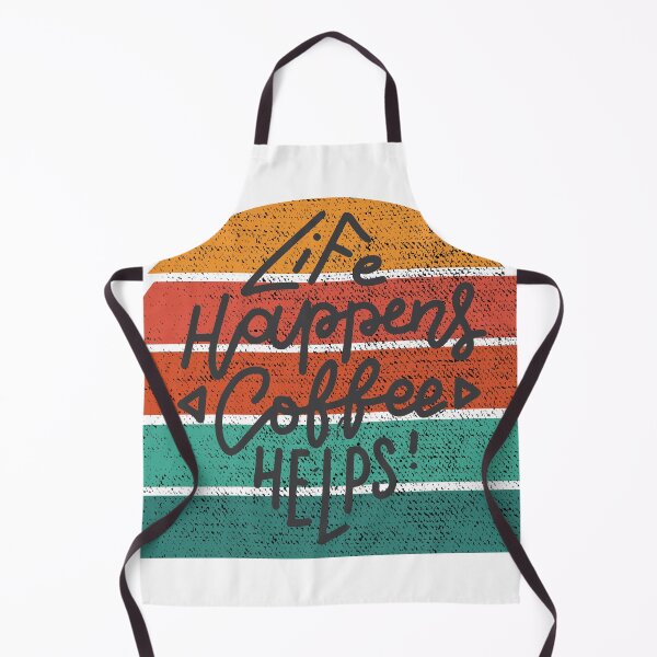 Item preview, Life Happens Coffee Helps Retro Vintage Print designed and sold by HStudioPrints.