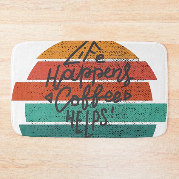 Item preview, Life Happens Coffee Helps Retro Vintage Print  designed and sold by HStudioPrints.