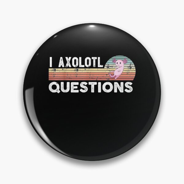 Item preview, I Axolotl Questions Retro Animals Gift designed and sold by nancyholly.