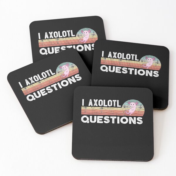 Item preview, I Axolotl Questions Retro Animals Gift designed and sold by nancyholly.
