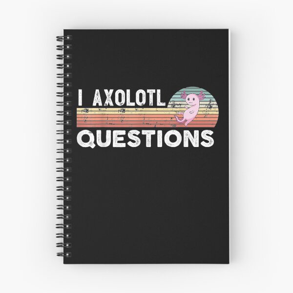 Item preview, I Axolotl Questions Retro Animals Gift designed and sold by nancyholly.
