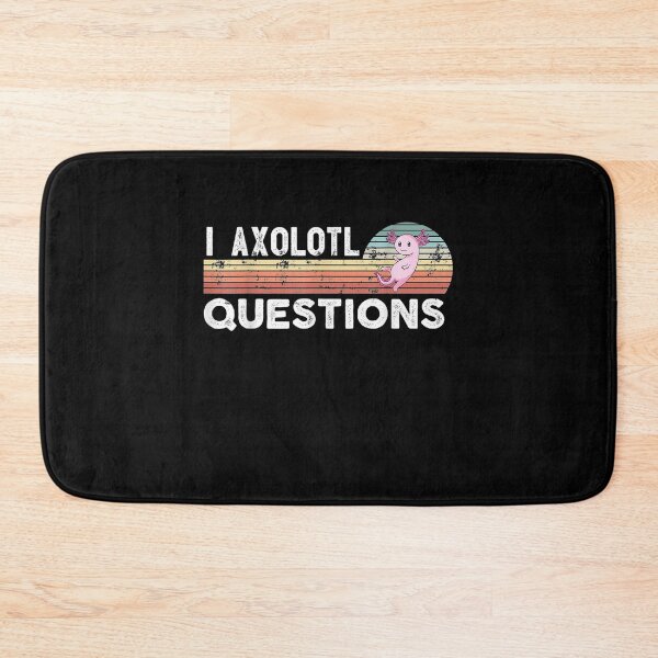 Item preview, I Axolotl Questions Retro Animals Gift designed and sold by nancyholly.