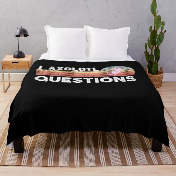 Item preview, I Axolotl Questions Retro Animals Gift designed and sold by nancyholly.