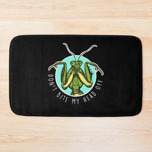 Item preview, Don't Bite My Head Off- Praying Mantis Bug Illustration designed and sold by Holly Danielle.