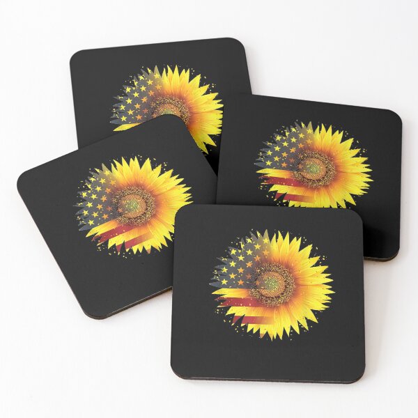Item preview, America Sunflower Flag 4th July American Patriotic Flower designed and sold by nancyholly.