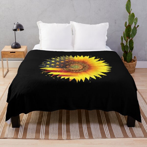 Item preview, America Sunflower Flag 4th July American Patriotic Flower designed and sold by nancyholly.