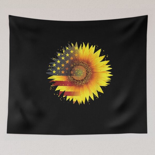 Item preview, America Sunflower Flag 4th July American Patriotic Flower designed and sold by nancyholly.