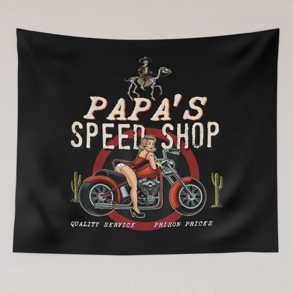 Item preview, Papa's Speed Shop Rat Rod Sexy Biker Chick On Motorcycle designed and sold by nancyholly.