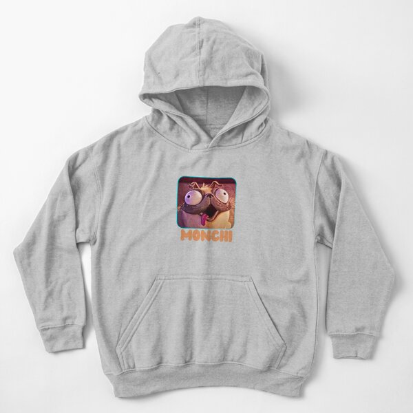 Monchi the Pug painted Kids Pullover Hoodie