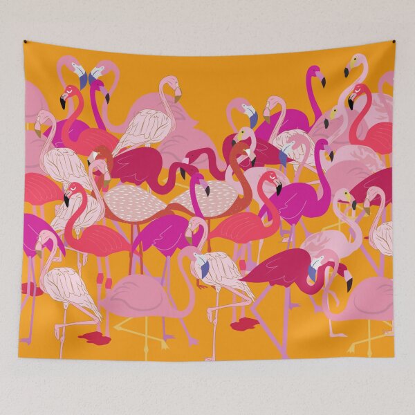 Item preview, Flamingo Party designed and sold by ColorsandShapes.