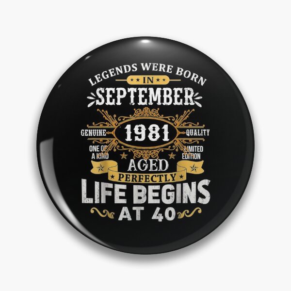 Item preview, Legends Were Born In September 1981 40th Birthday designed and sold by patsa4.