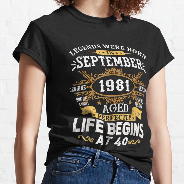 41 años Cumpleaños Las Leyendas nacen en Abril de 1981 Camiseta 