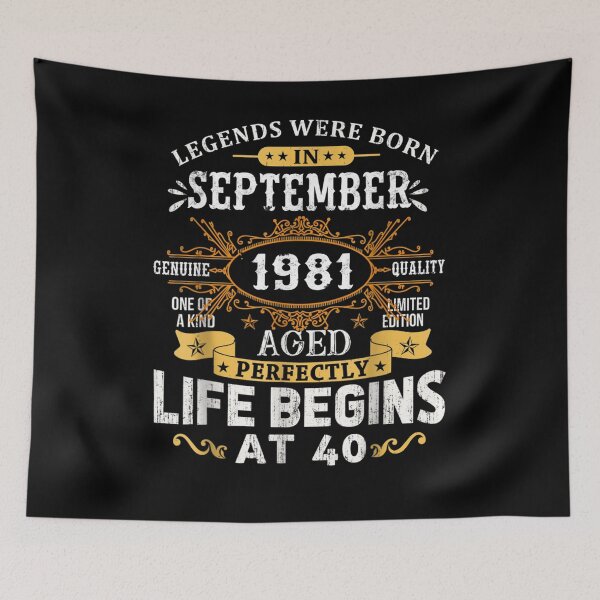 Item preview, Legends Were Born In September 1981 40th Birthday designed and sold by patsa4.