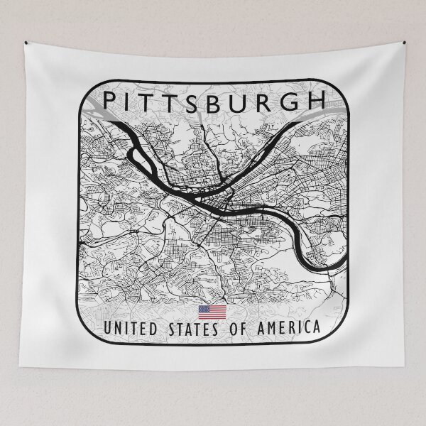 Item preview, PITTSBURGH MAP USA designed and sold by hatimelhag.