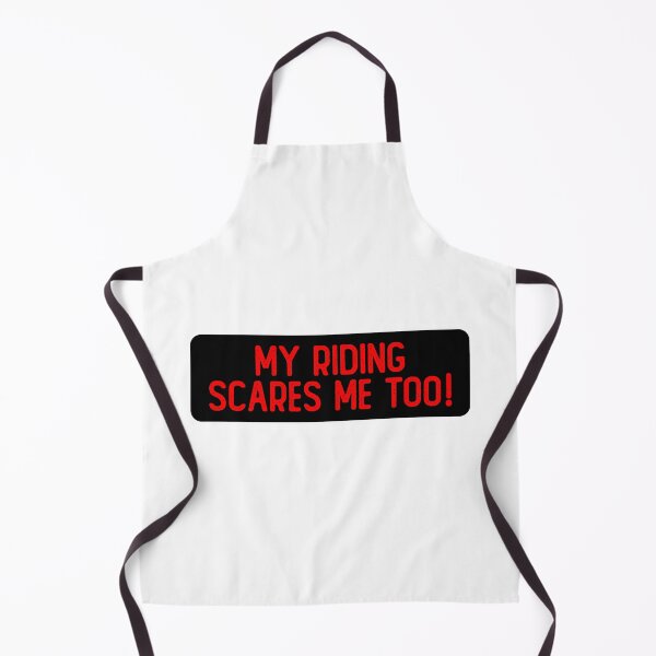 Item preview, My Riding Scares Me Too Cool Bumper designed and sold by Sour Soul.