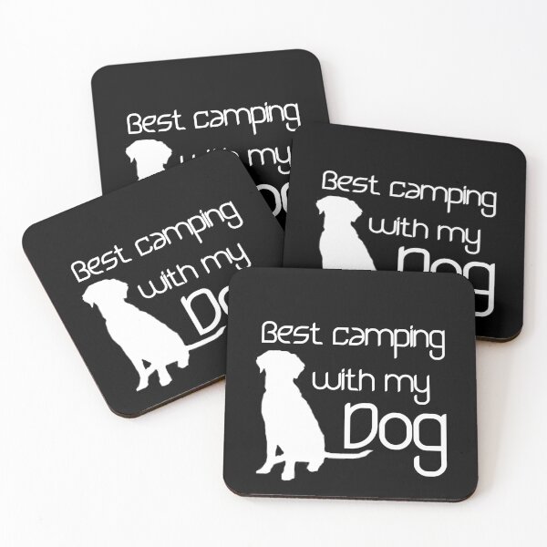Item preview, Camping with dogs quote designed and sold by iPhoneGuy.