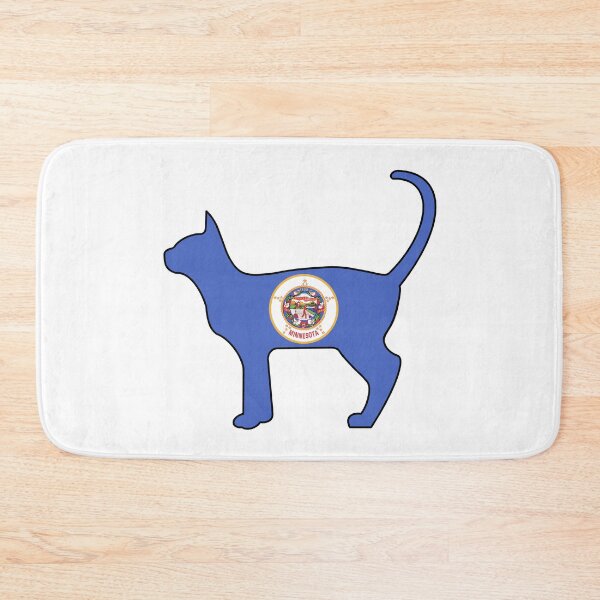 Item preview, State of Minnesota Flag for Cat Lovers designed and sold by Gsallicat.