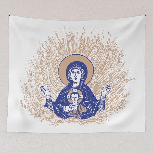 Item preview, The Unburnt Bush | The Burning Bush | Divine Vision | Blue Gold designed and sold by EkromDesigns.