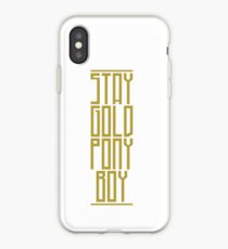 STAY GOLD PONYBOY iPhone Case