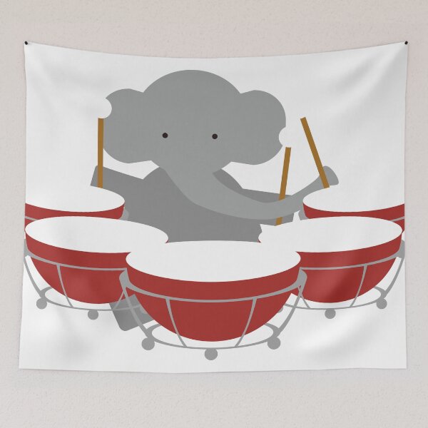 Item preview, Elephant timpani drummer designed and sold by maotal.