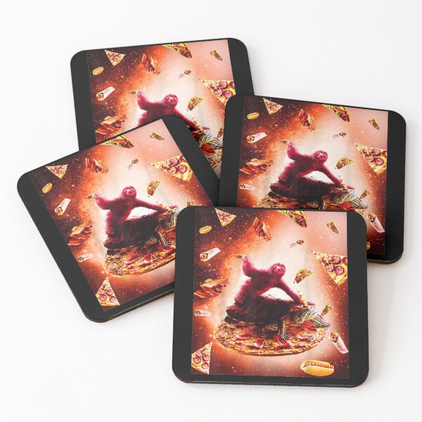 Item preview, Outer Sloth Turtle Unicorn Pizza designed and sold by nancyholly.