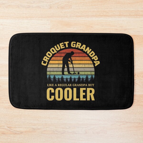Item preview, Croquet Grandpa Outdoor Vintage Retro Sunset designed and sold by CuteDesigns1.