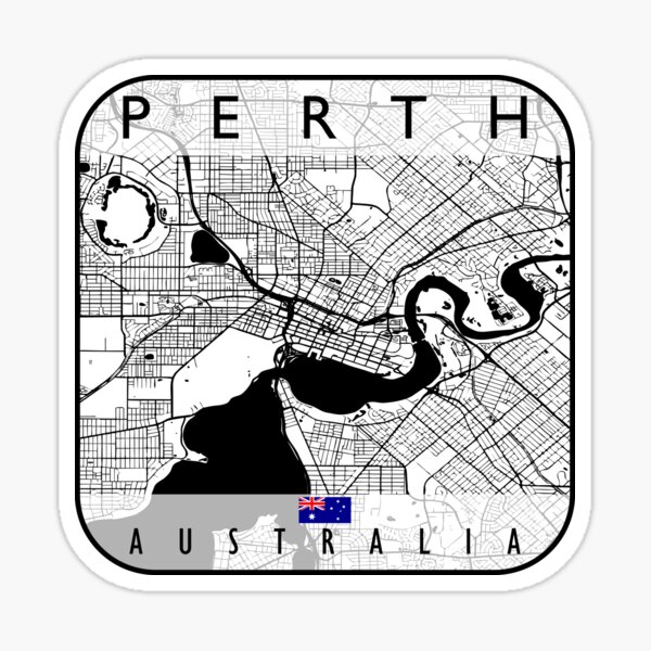 Item preview, PERTH MAP AUSTRALIA designed and sold by hatimelhag.